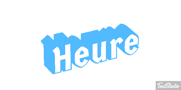 Heure Effet de texte