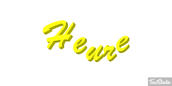 Heure Effet de texte