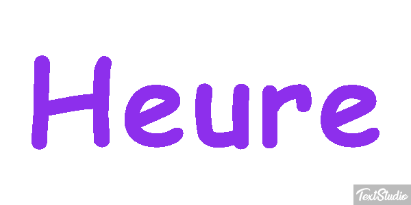 Heure Effet de texte