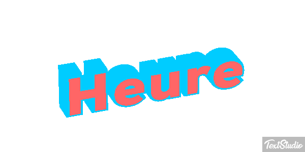 Heure Effet de texte