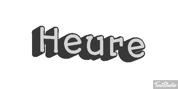 Heure Effet de texte