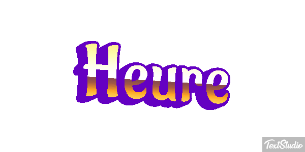 Heure Effet de texte