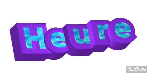 Heure Effet de texte