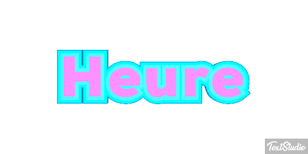 Heure Effet de texte