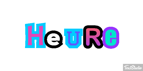Heure Effet de texte