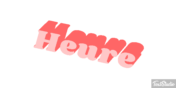 Heure Effet de texte