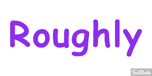Roughly Efecto de texto