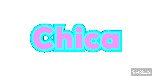 Chica Text effect