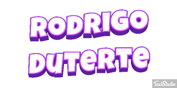 Rodrigo Duterte Text effect