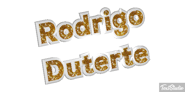 Rodrigo Duterte Text effect
