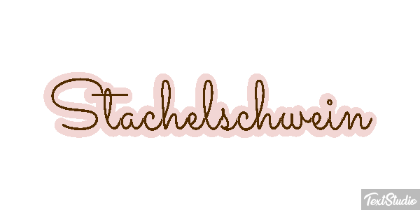 Stachelschwein テキスト効果