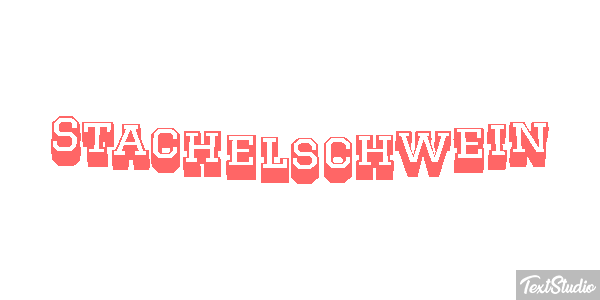 Stachelschwein テキスト効果