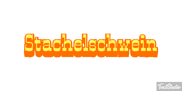 Stachelschwein テキスト効果