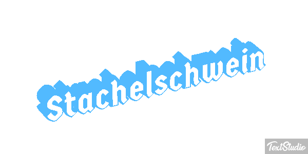 Stachelschwein テキスト効果