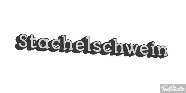 Stachelschwein テキスト効果