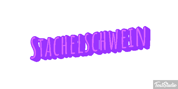 Stachelschwein テキスト効果
