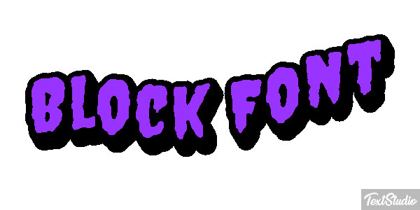 Block Font Текстовый эффект