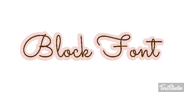 Block Font Текстовый эффект