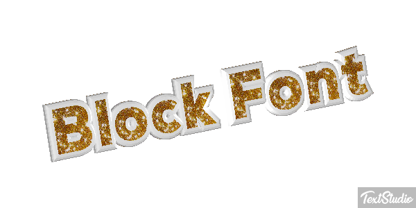 Block Font Текстовый эффект