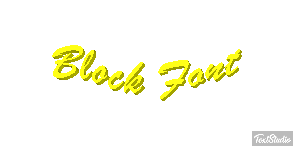 Block Font Текстовый эффект