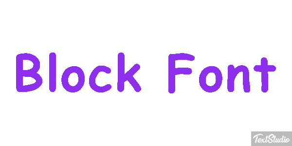 Block Font Текстовый эффект