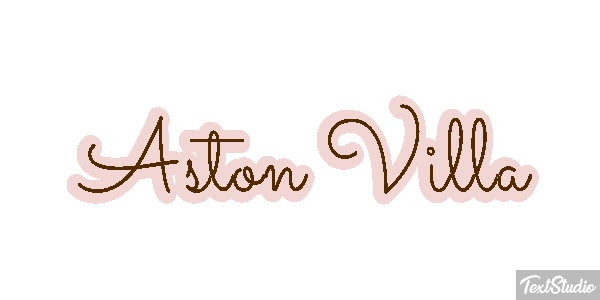 Aston Villa Efecto de texto