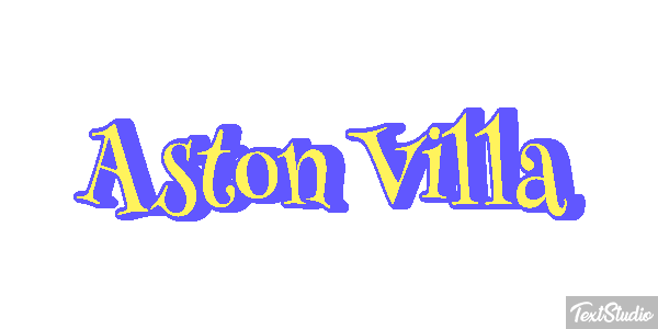 Aston Villa Efecto de texto
