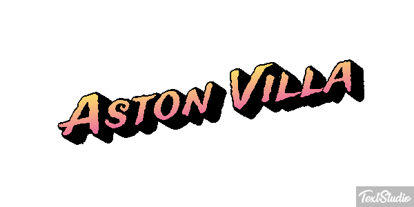 Aston Villa Efecto de texto