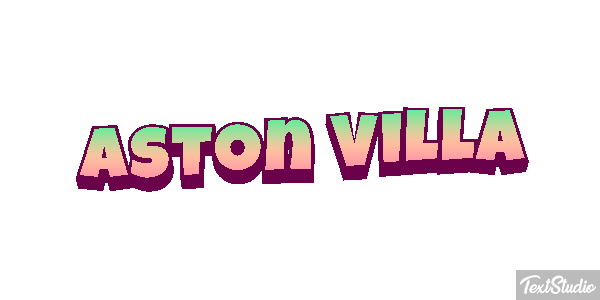 Aston Villa Efecto de texto