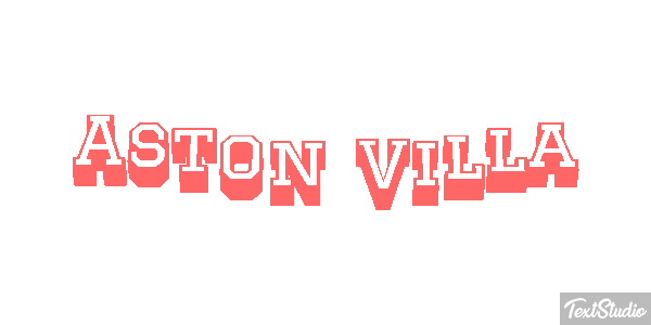 Aston Villa Efecto de texto