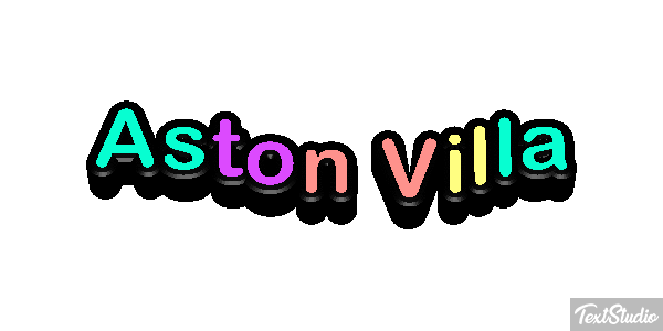 Aston Villa Efecto de texto