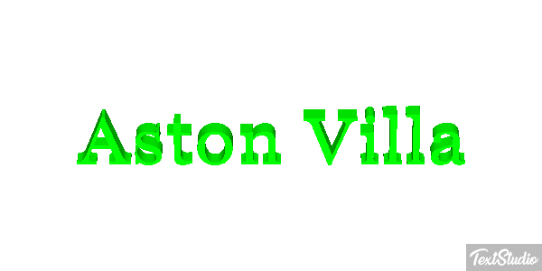 Aston Villa Efecto de texto