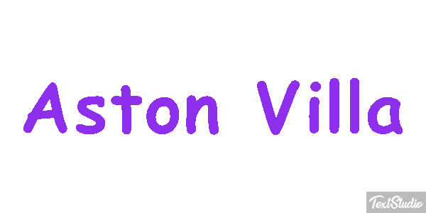 Aston Villa Efecto de texto