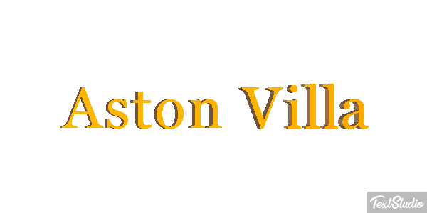 Aston Villa Efecto de texto