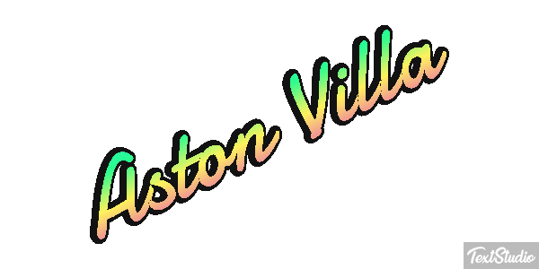 Aston Villa Efecto de texto