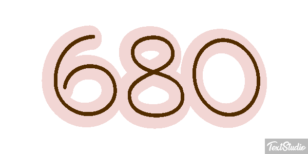 680 Текстовый эффект