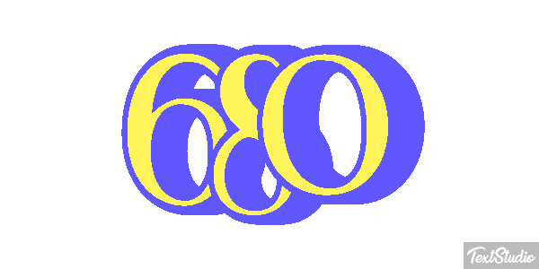 680 Текстовый эффект