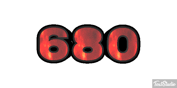 680 Текстовый эффект