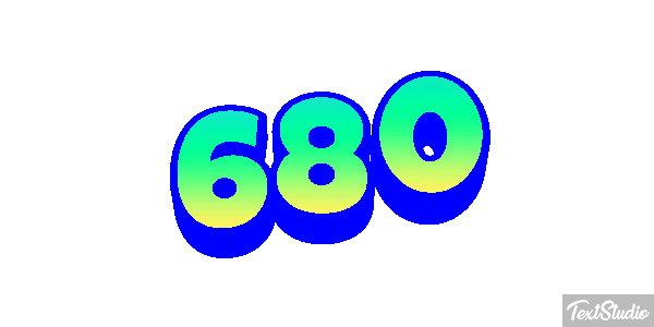 680 Текстовый эффект