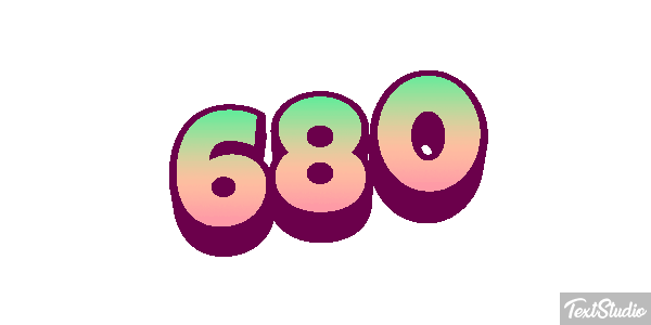 680 Текстовый эффект