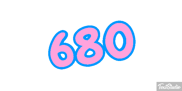 680 Текстовый эффект