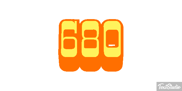 680 Текстовый эффект