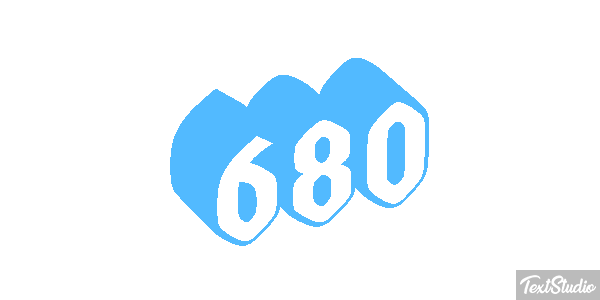 680 Текстовый эффект