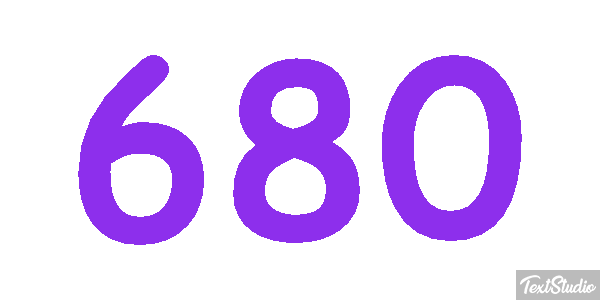 680 Текстовый эффект