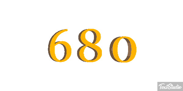 680 Текстовый эффект