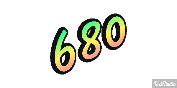 680 Текстовый эффект