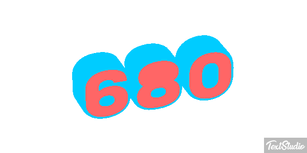 680 Текстовый эффект