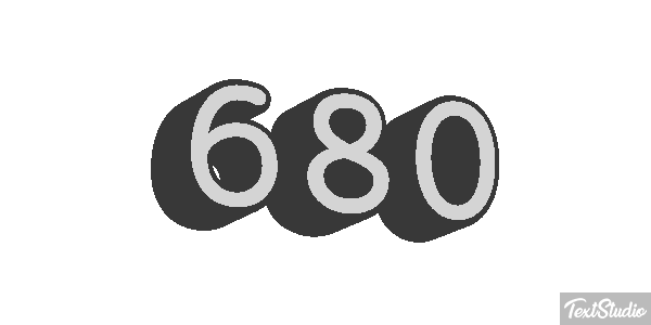 680 Текстовый эффект