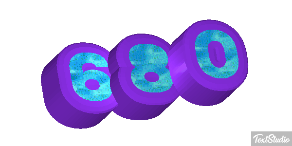 680 Текстовый эффект