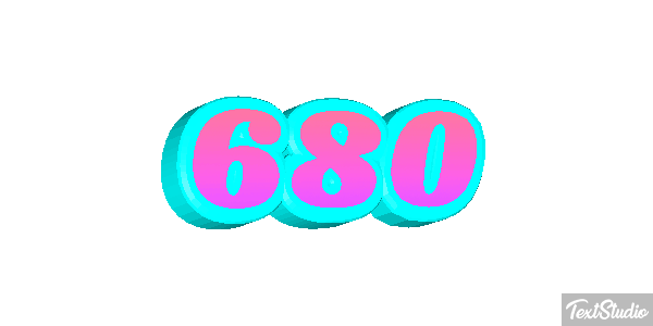 680 Текстовый эффект